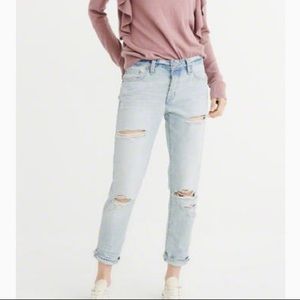 Abercrombie Ames slim boyfriend jean